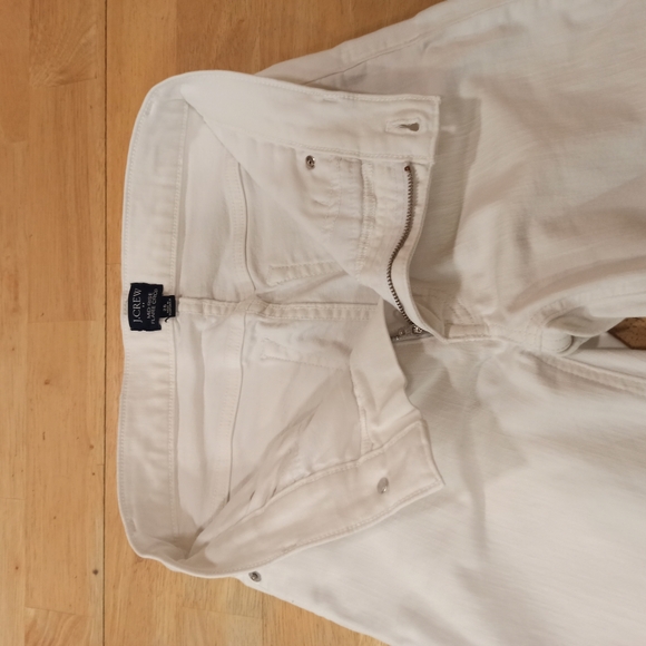 J Crew Flare Crop Jean in White Denim Signature Stretch Women's 25 - Picture 7 of 16